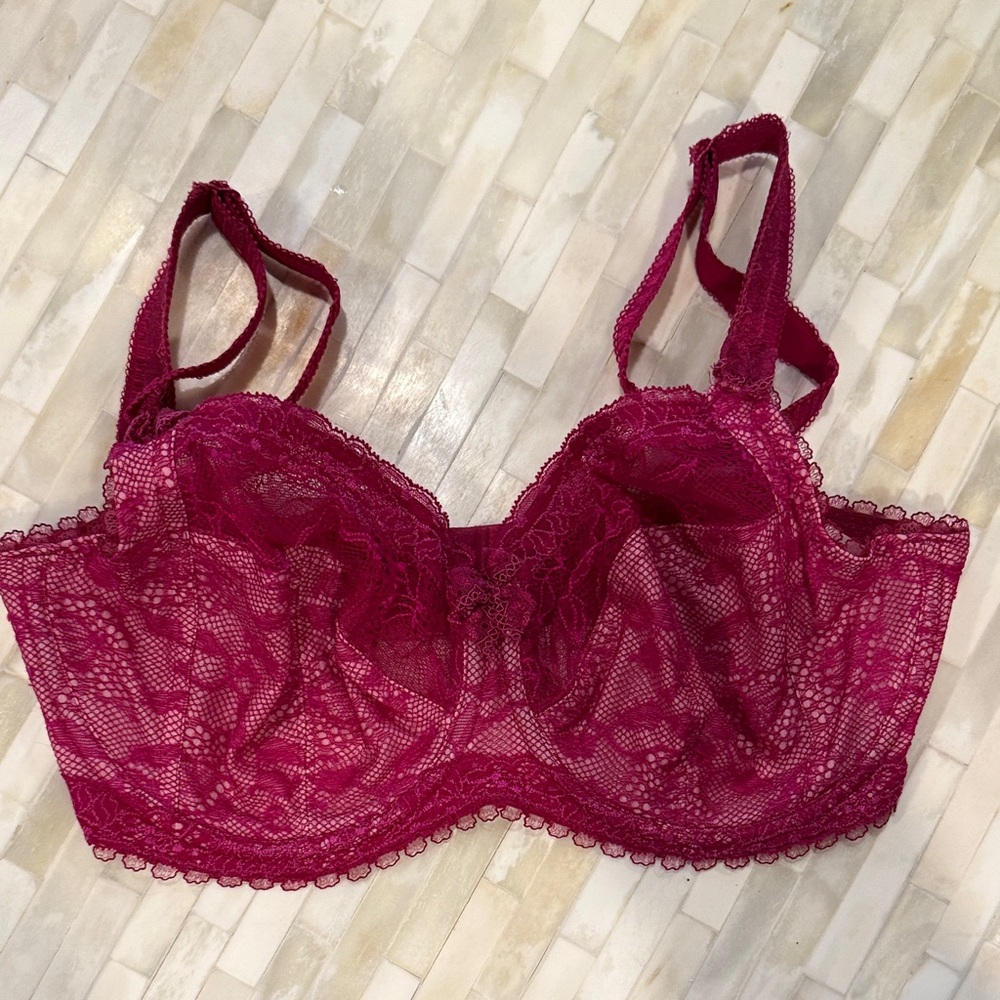 Fantasie Lace Underwire Bra in Rich Magenta 30FF
